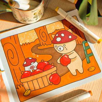 Fall Into Winter Coloring Book